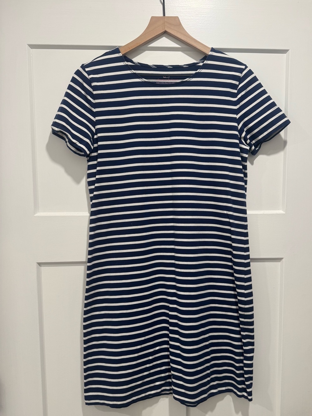 Vineyard Vines Navy and White Striped Tee Dress
